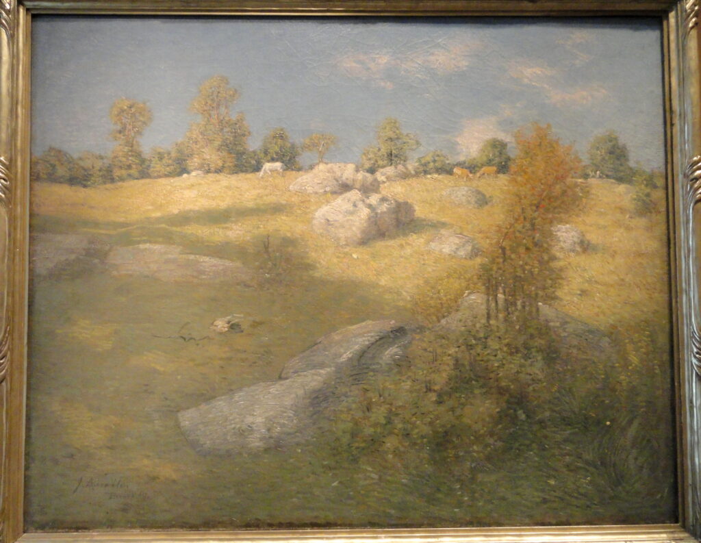 Upland Pasture (1905) – Julian Alden Weir Tablo