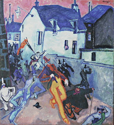Uprising (1910) - Lyonel Feininger Tablo