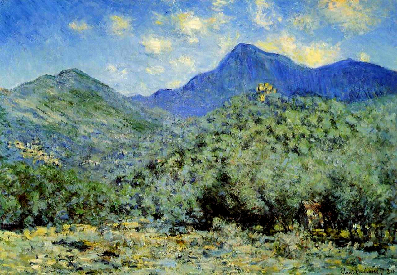 Valley Bouna near Bordighera (1884) - Claude Monet Tablo