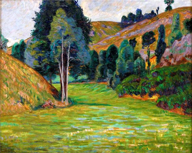 Valley in Pontgibaud (1890) - Armand Guillaumin Tablo