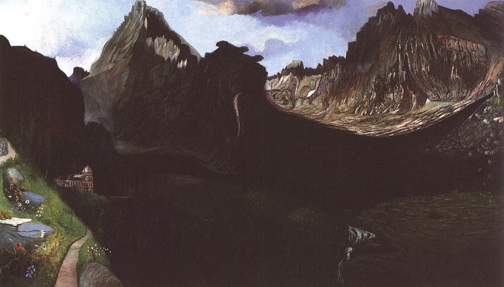 Valley of Great Tarpatak in the High Tatras (1905) - Tivadar Kosztka Csontváry Tablo