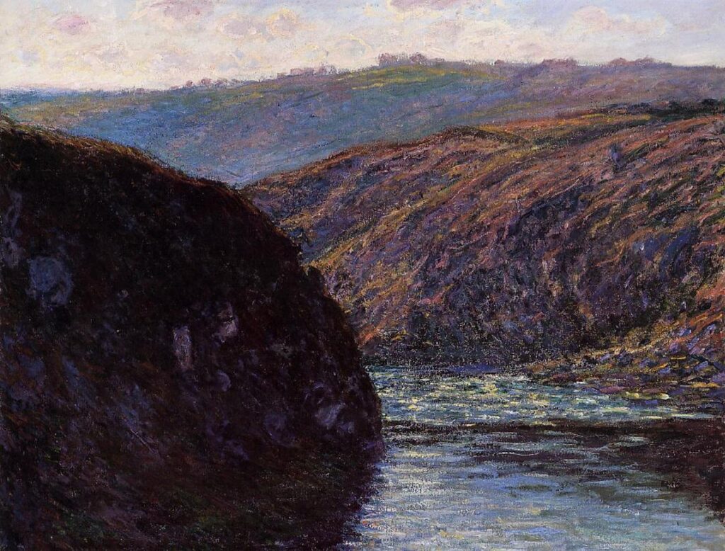 Valley of the Creuse, Afternoon Sunlight (1889) - Claude Monet Tablo