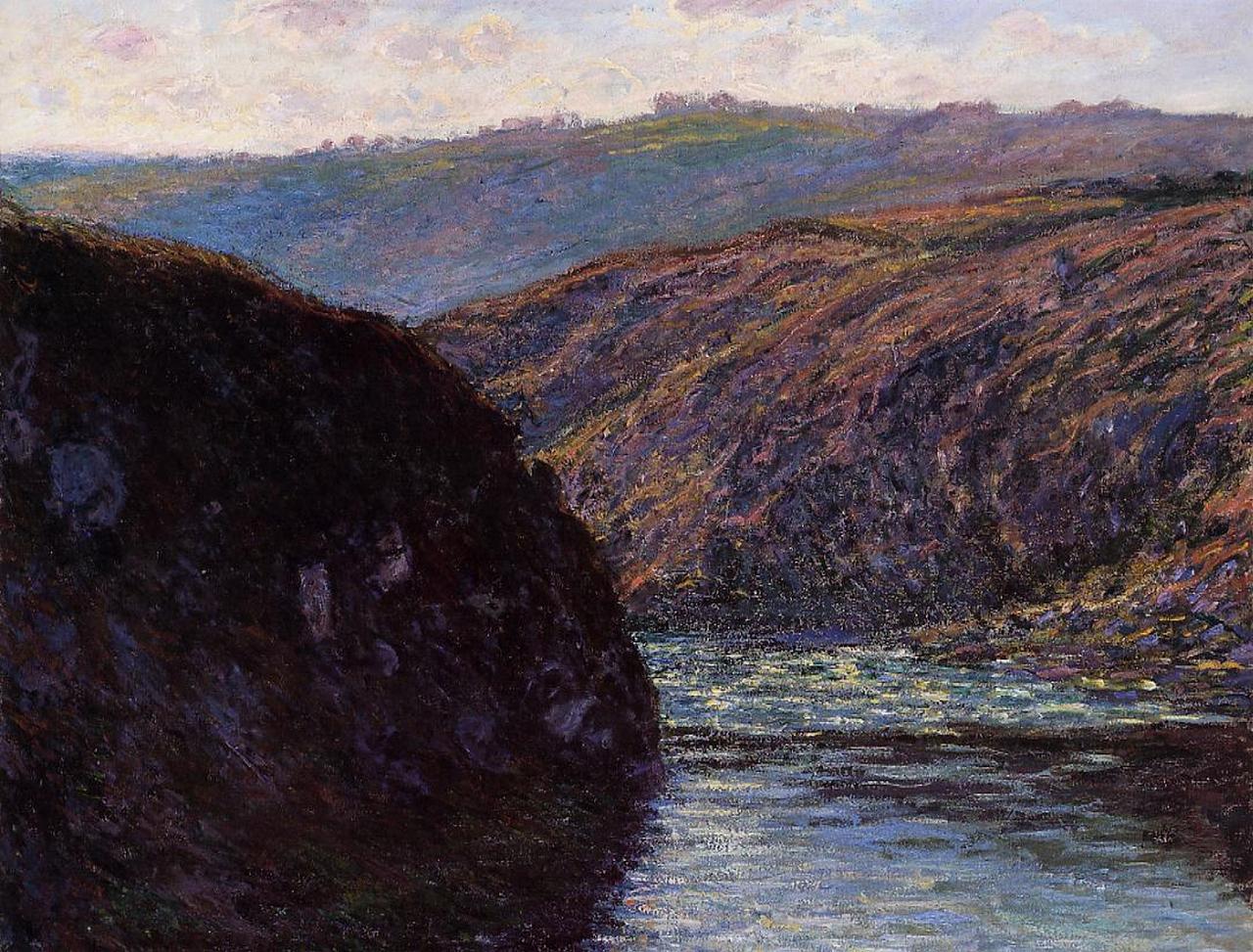 Valley of the Creuse, Afternoon Sunlight (1889) - Claude Monet Tablo