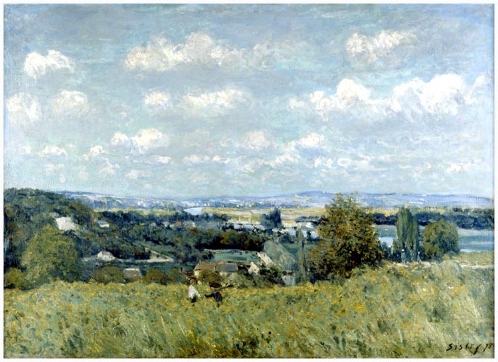 Valley of the Seine at Saint Cloud (1875) - Alfred Sisley Tablo