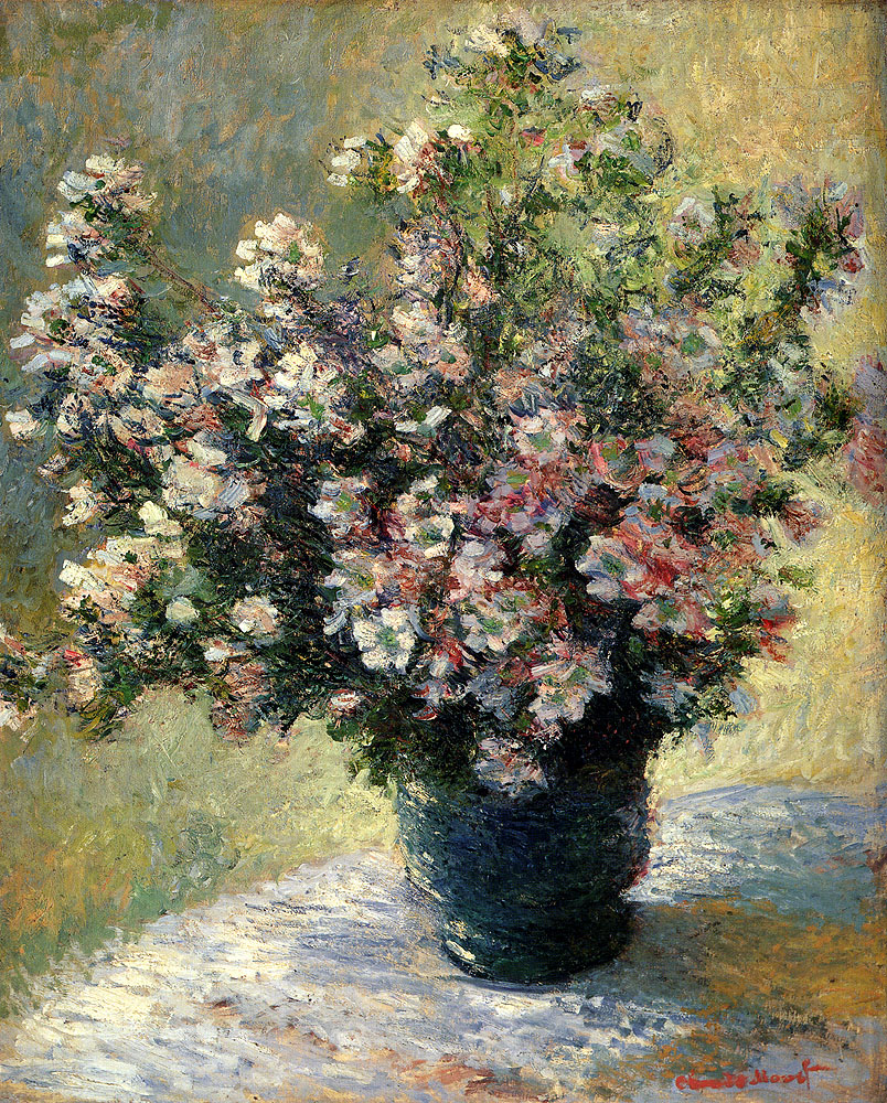 Vase of Flowers (1882) - Claude Monet Tablo
