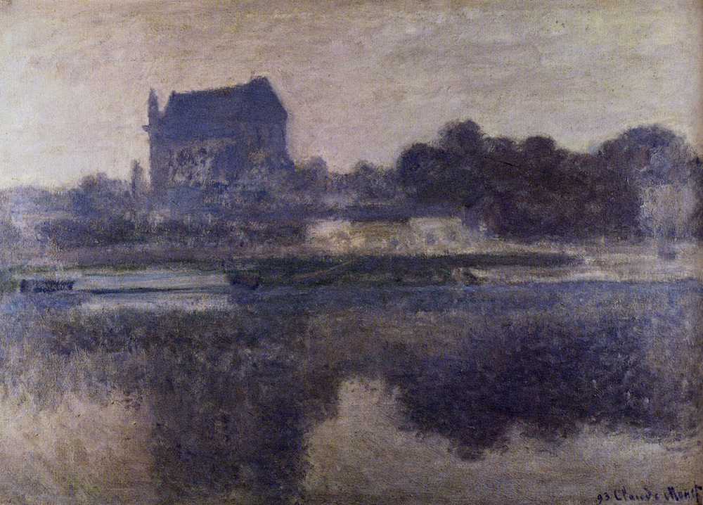 Vernon Church in Fog (1893) - Claude Monet Tablo