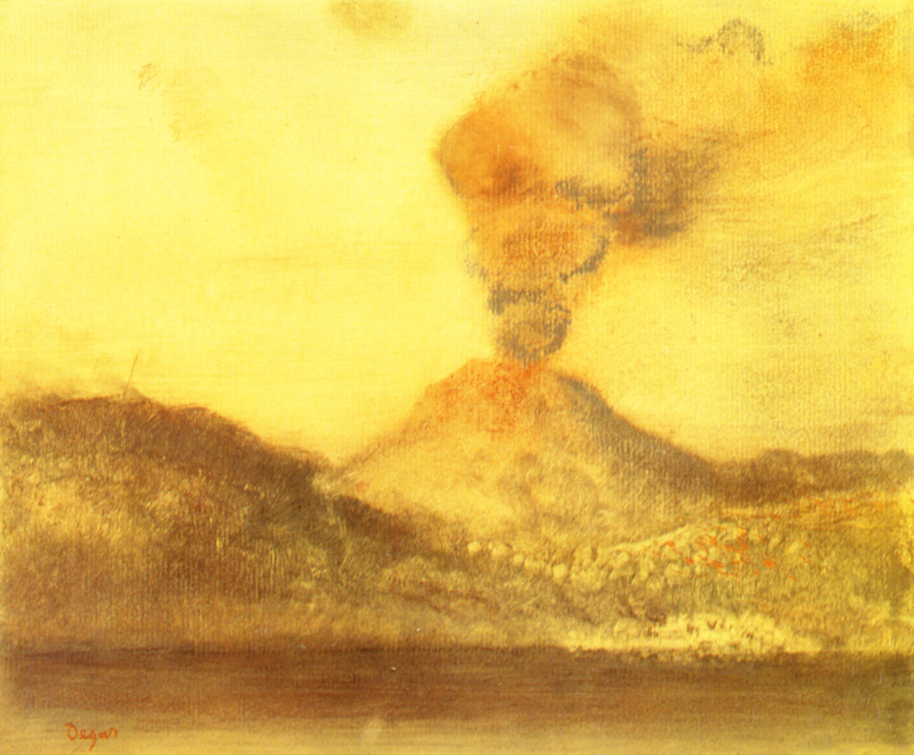 Vesuvius (1892) - Edgar Degas Tablo
