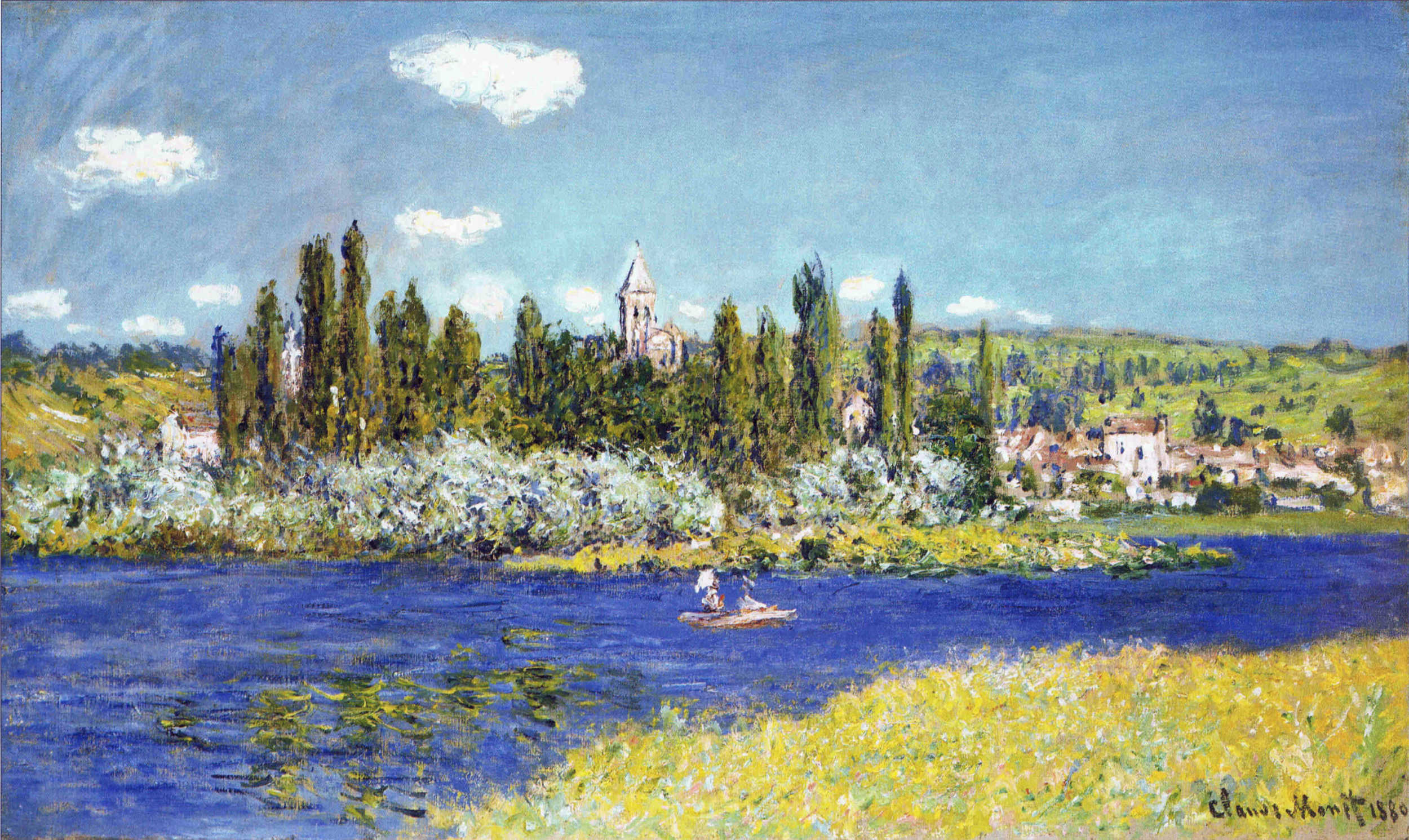 Vetheuil (1880) - Claude Monet Tablo