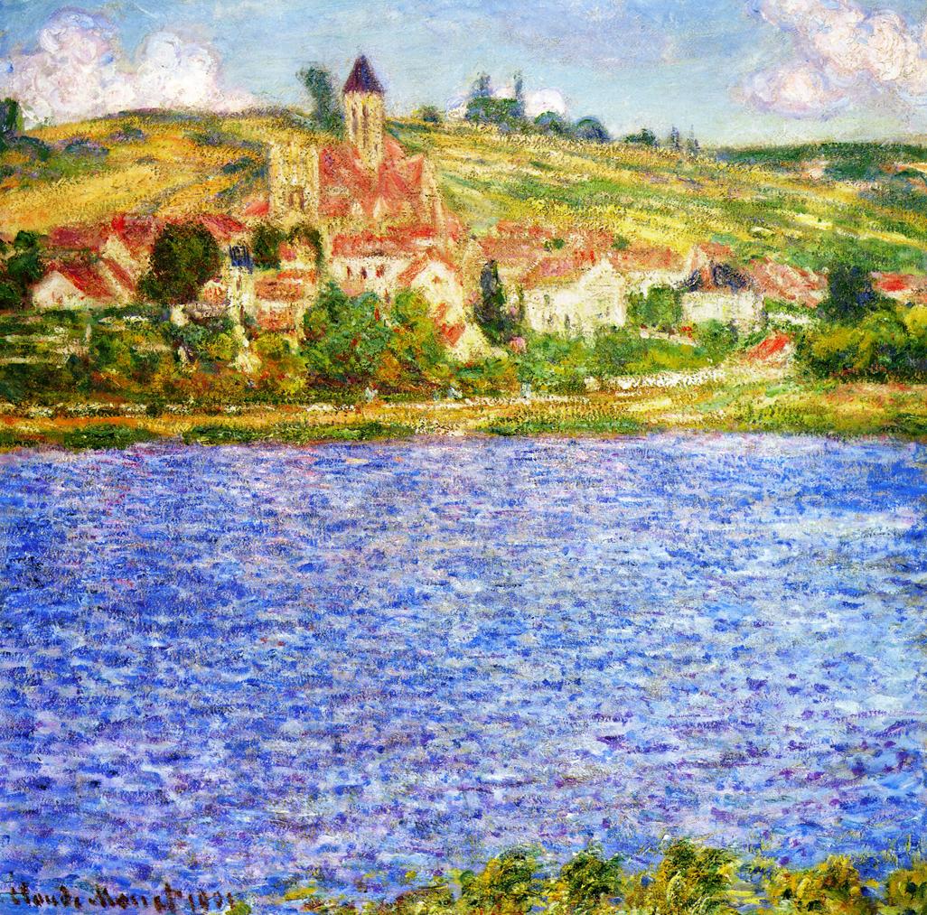 Vetheuil, Afternoon (1901) - Claude Monet Tablo
