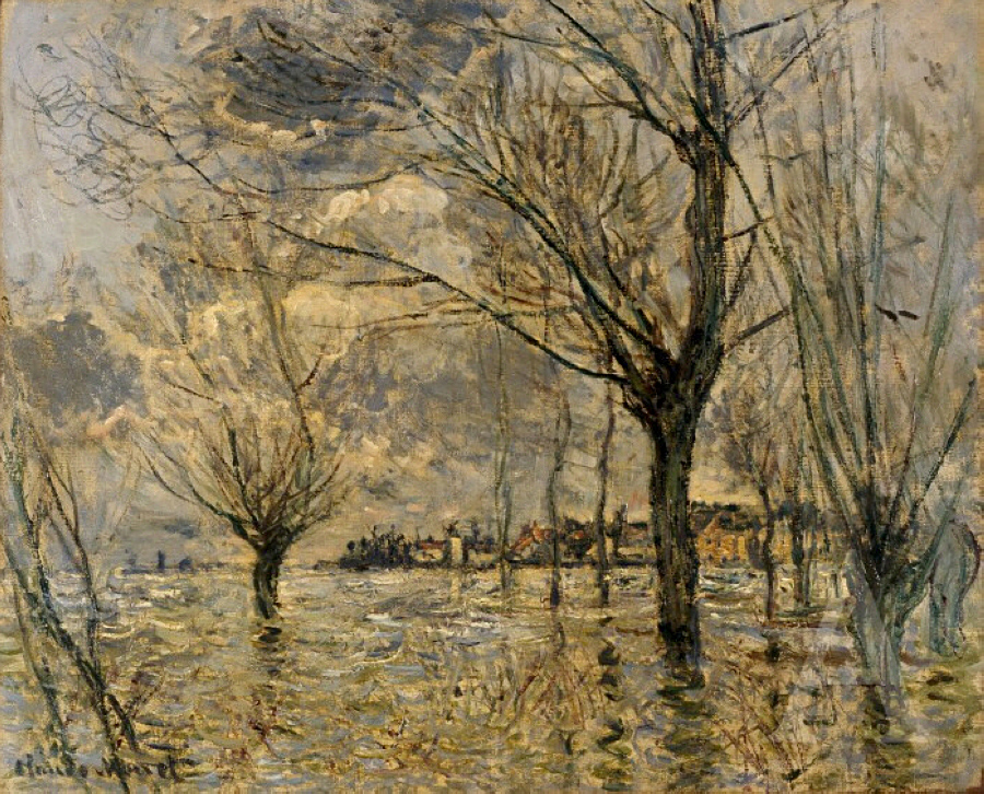 Vetheuil, L'Inondation (1881) - Claude Monet Tablo