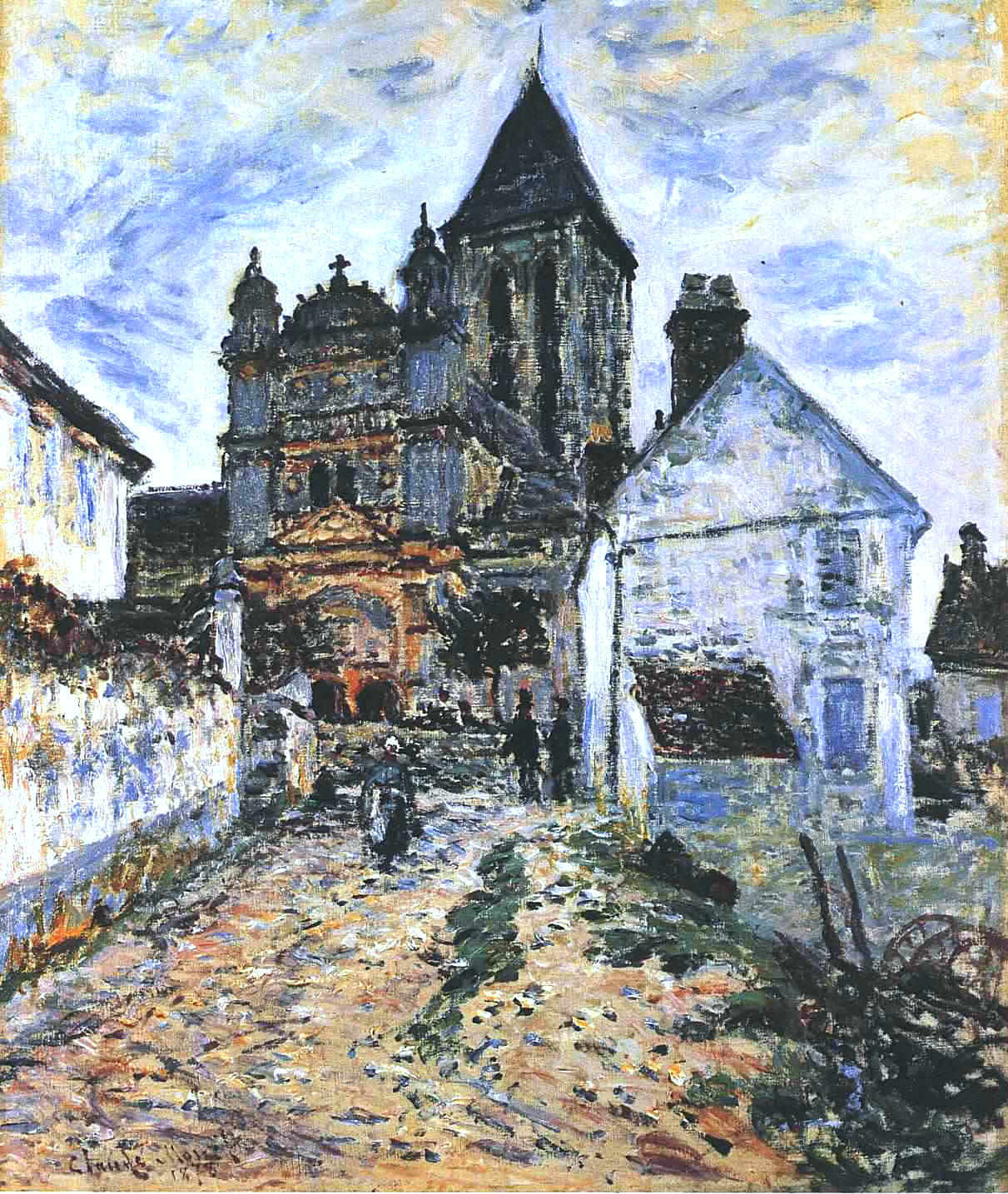 Vetheuil, The Church (1878) - Claude Monet Tablo