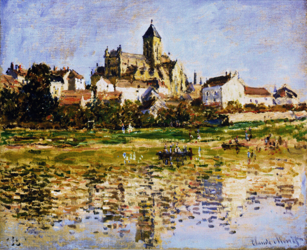 Vetheuil, The Church (1880) - Claude Monet Tablo