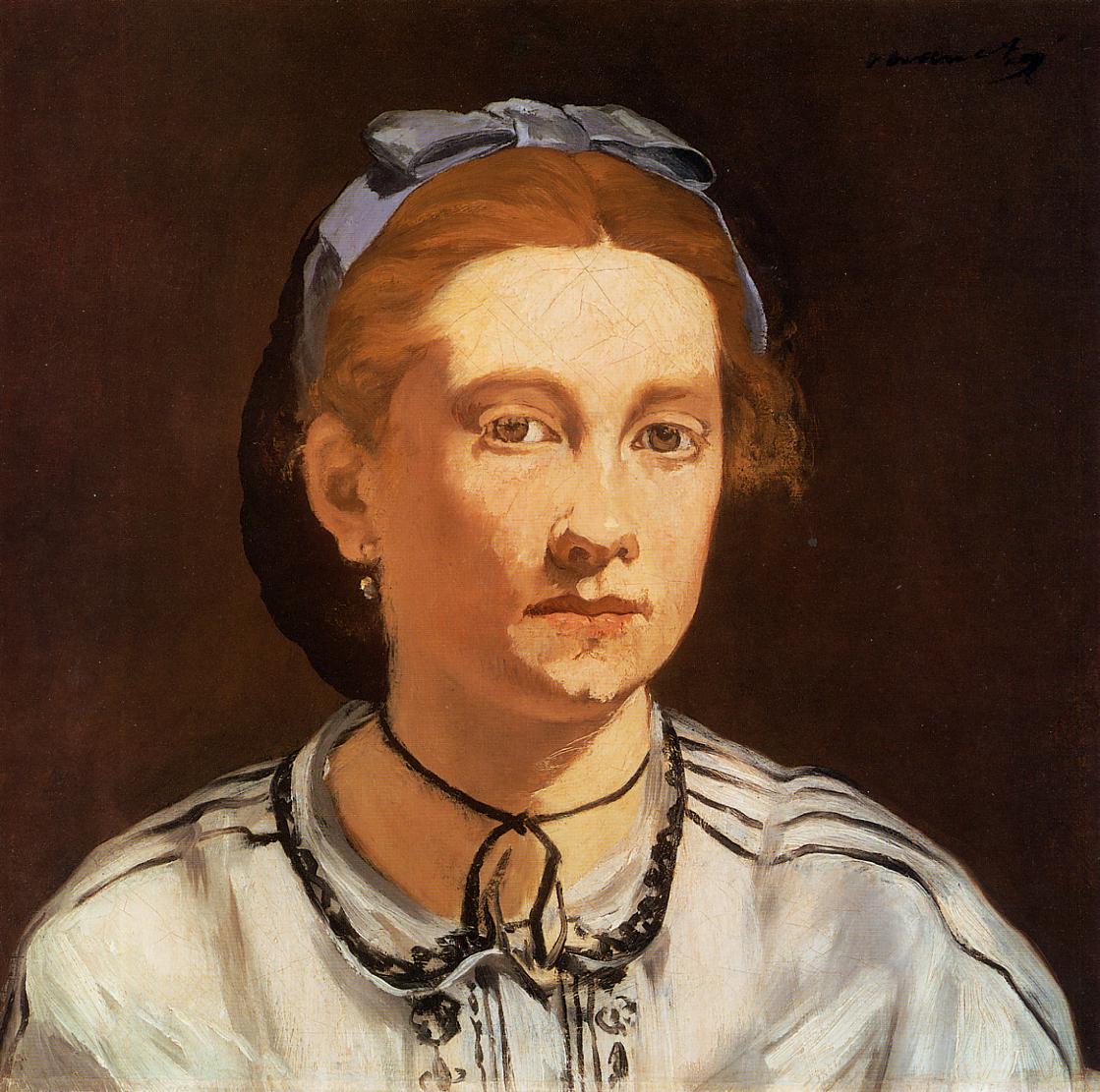 Victorine Meurent (1862) - Edouard Manet Tablo