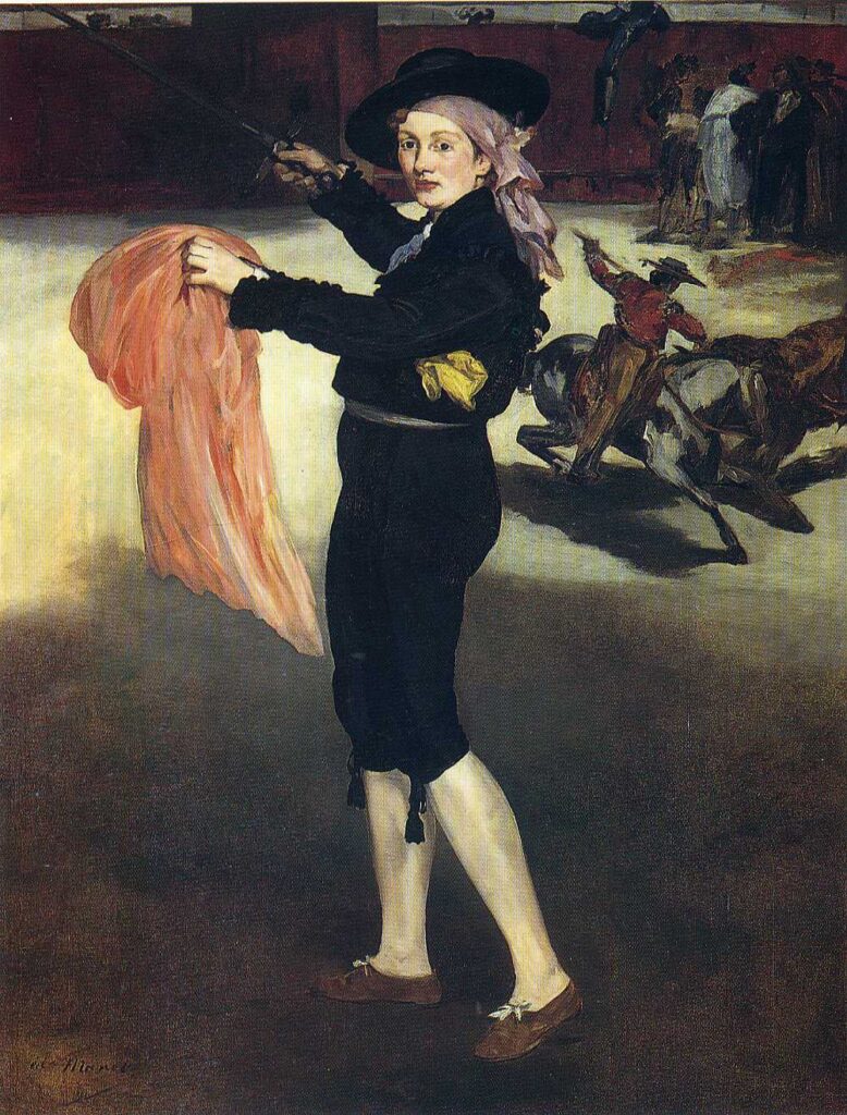 Victorine Meurent in the costume of an Espada (1862) - Edouard Manet Tablo