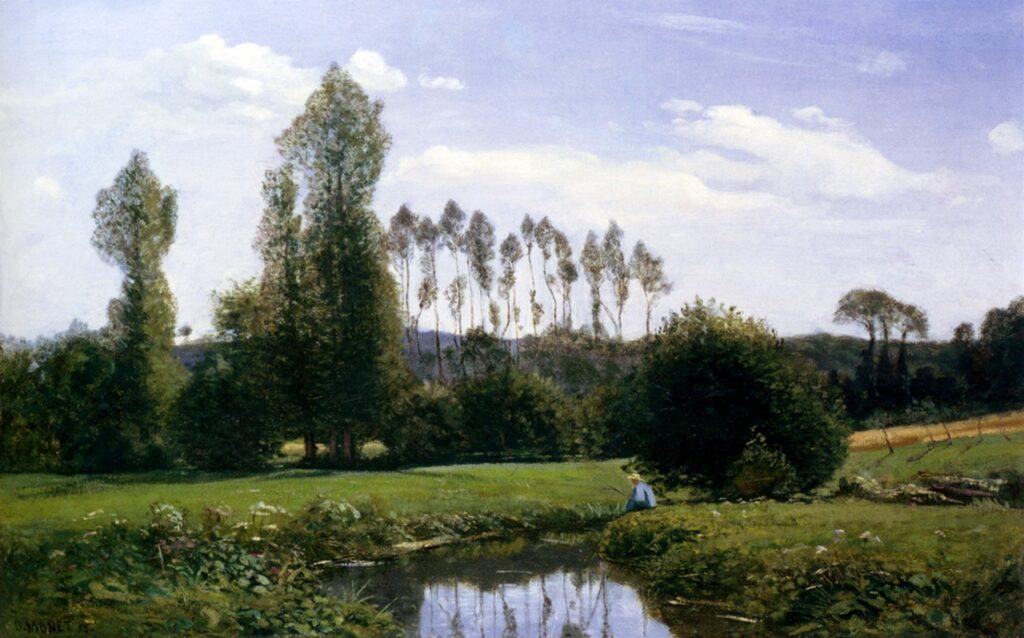 View At Rouelles Le Havre (1858) - Claude Monet Tablo