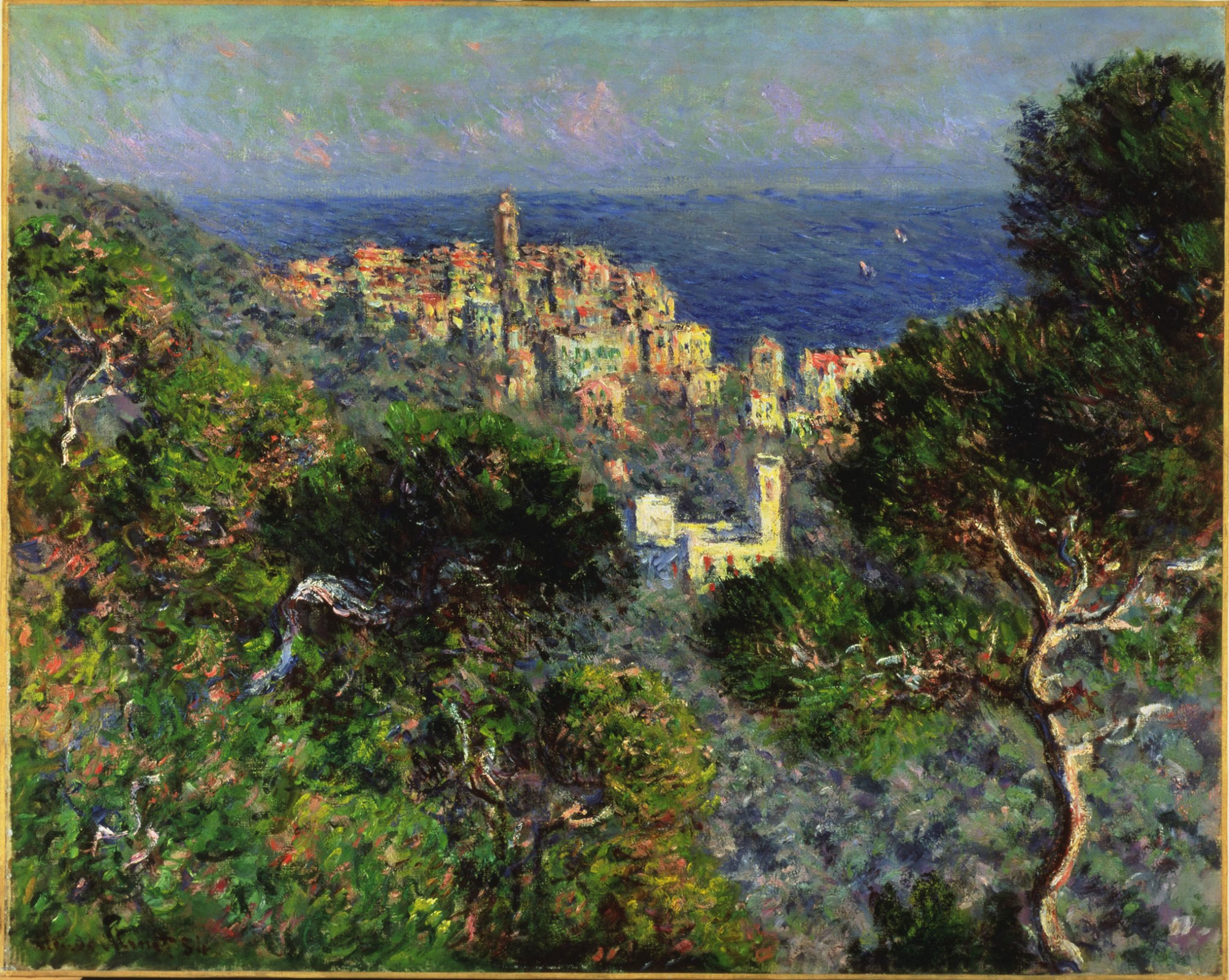 View Of Bordighera (1884) - Claude Monet Tablo