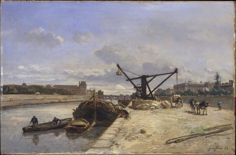 View from the Quai d'Orsay (1854) - Johan Jongkind Tablo