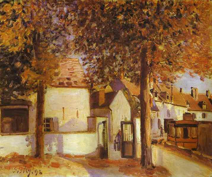 View in Moret (1892) - Alfred Sisley Tablo