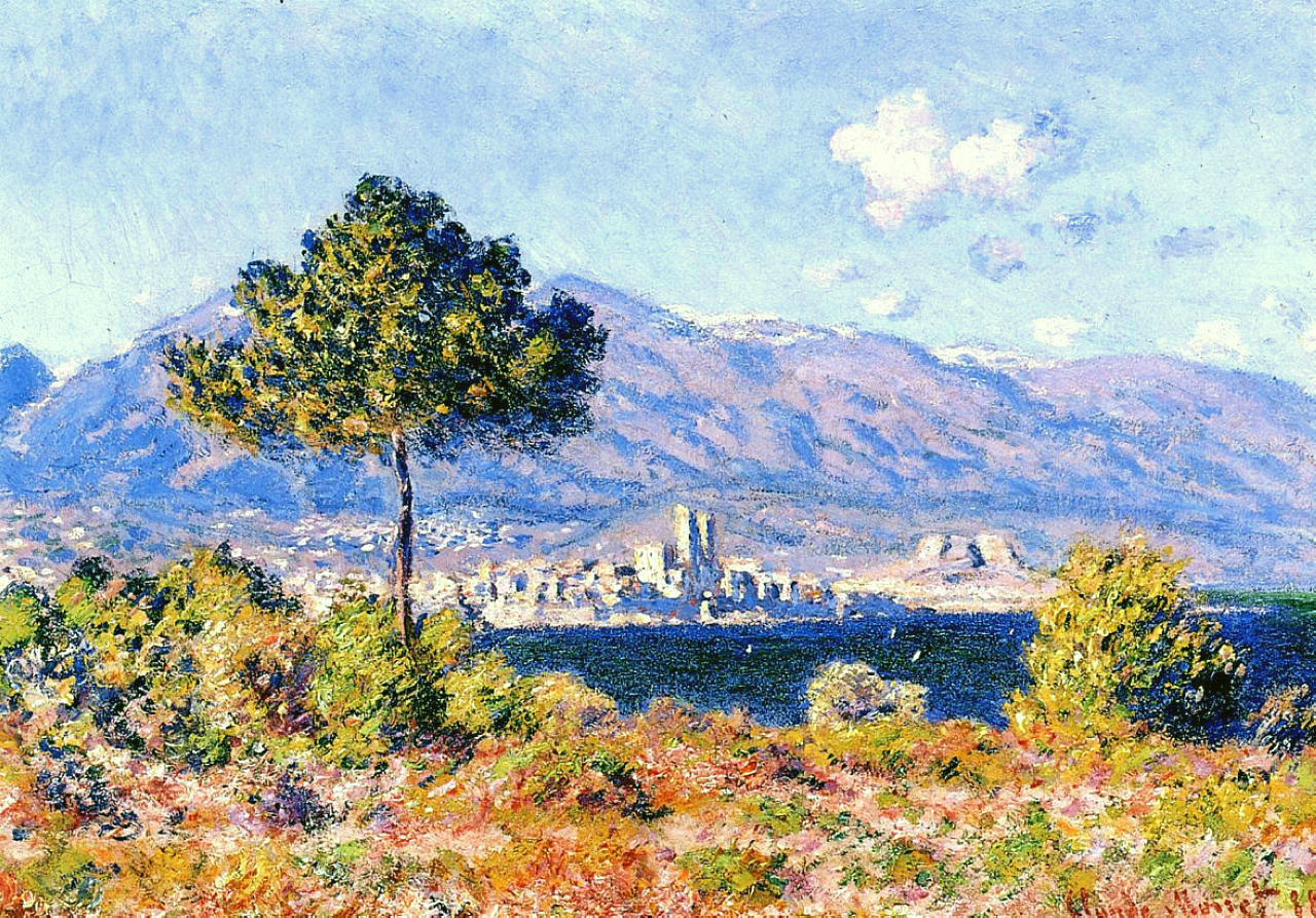 View of Antibes from the Plateau Notre Dame (1888) - Claude Monet Tablo