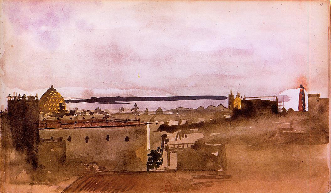 View of Naples (1860) - Edgar Degas Tablo