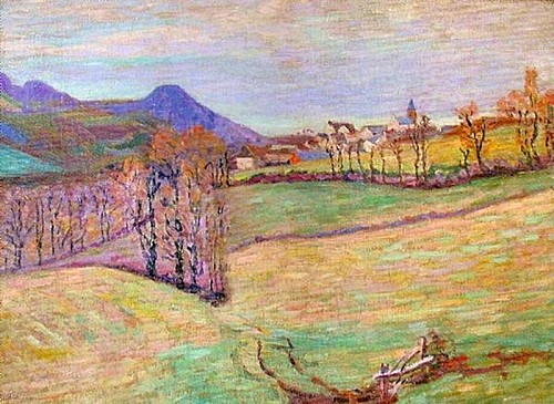 View of Saint Sauves (1900) - Armand Guillaumin Tablo