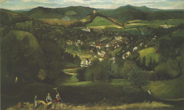 View of Selemecbánya (1902) - Tivadar Kosztka Csontváry Tablo