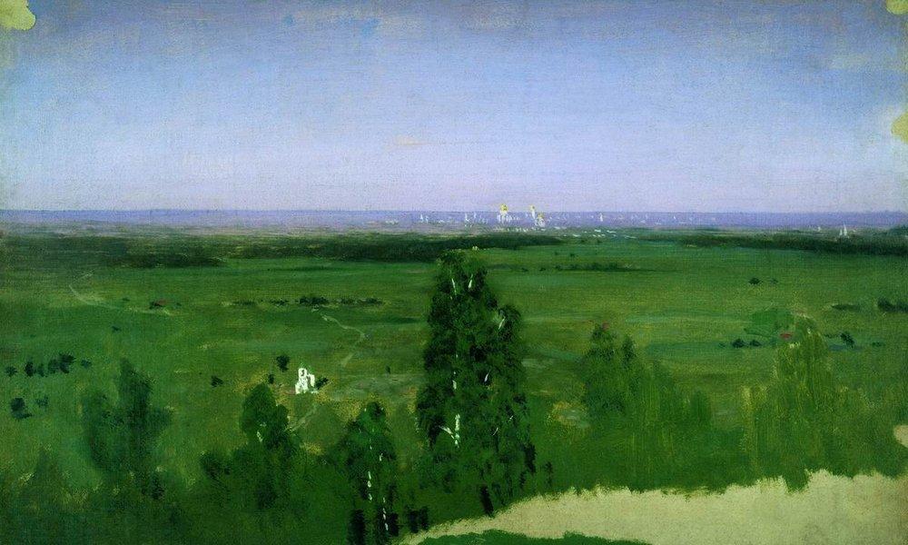 View on Moscow from Sparrow Hills (1882) - Arkhip Kuindzhi Tablo