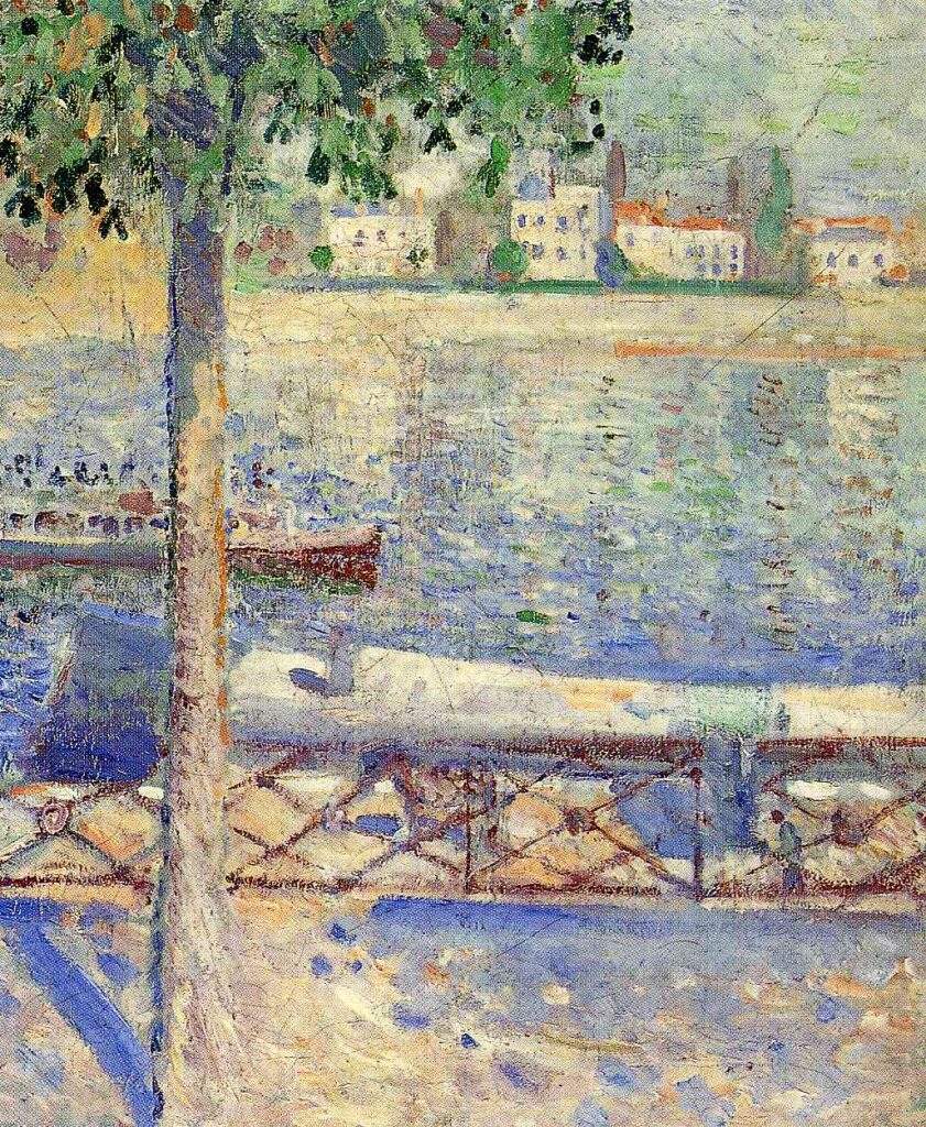 View over the Rover at St.Cloud (1890) - Edvard Munch Tablo