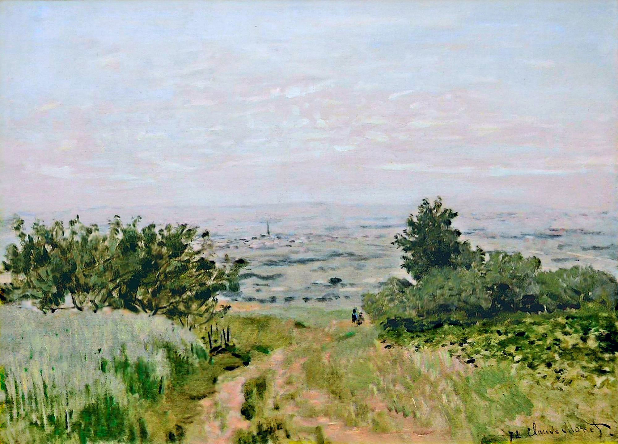 View to the Plain of Argenteuil (1872) - Claude Monet Tablo