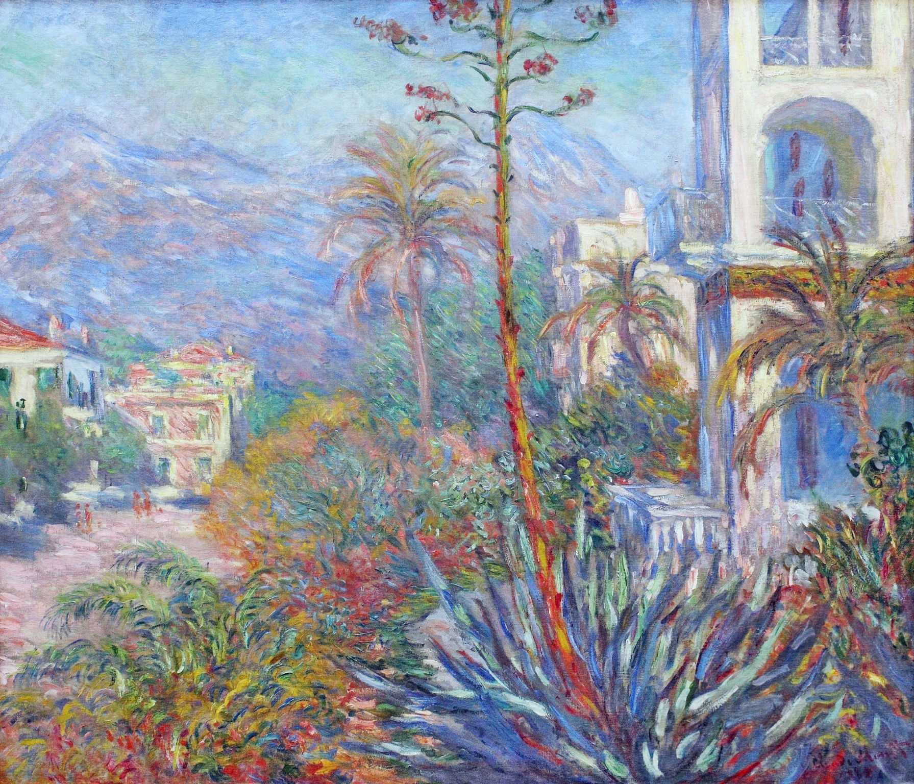 Villas at Bordighera (1884) - Claude Monet Tablo