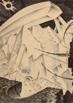 Vision of the city - Mstislav Dobuzhinsky Tablo