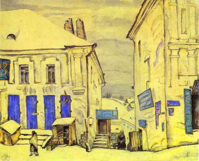 Vitebsk (1919) - Mstislav Dobuzhinsky Tablo