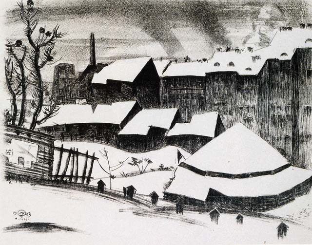 Vitebsk. Circus. (1923) - Mstislav Dobuzhinsky Tablo