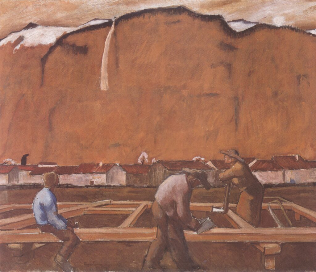 Vorfrühling (1917) - Albin Egger-Lienz Tablo