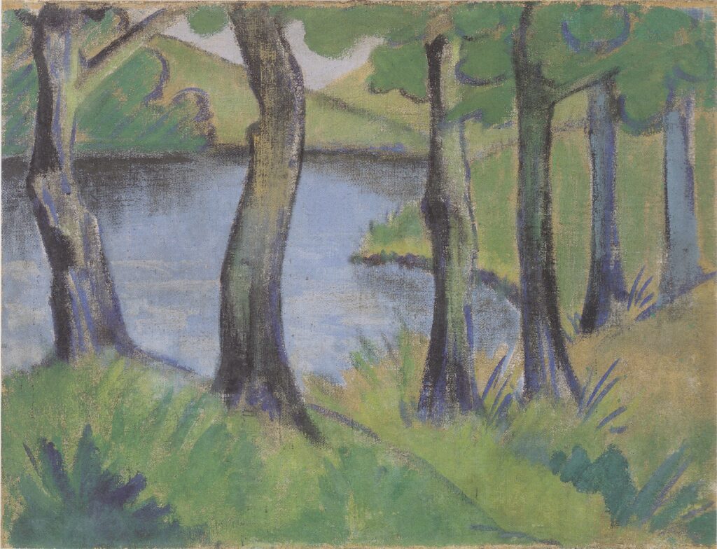 Waldsee (1919) - Otto Mueller Tablo