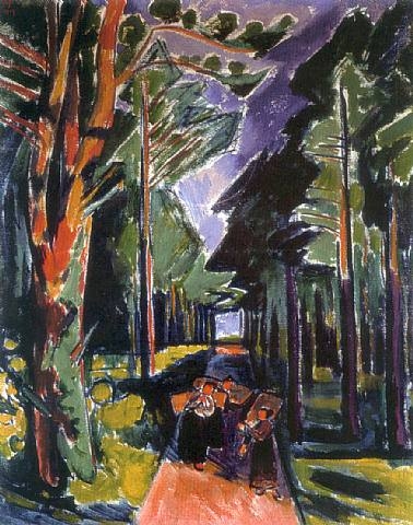Waldweg (1919) - Max Pechstein Tablo