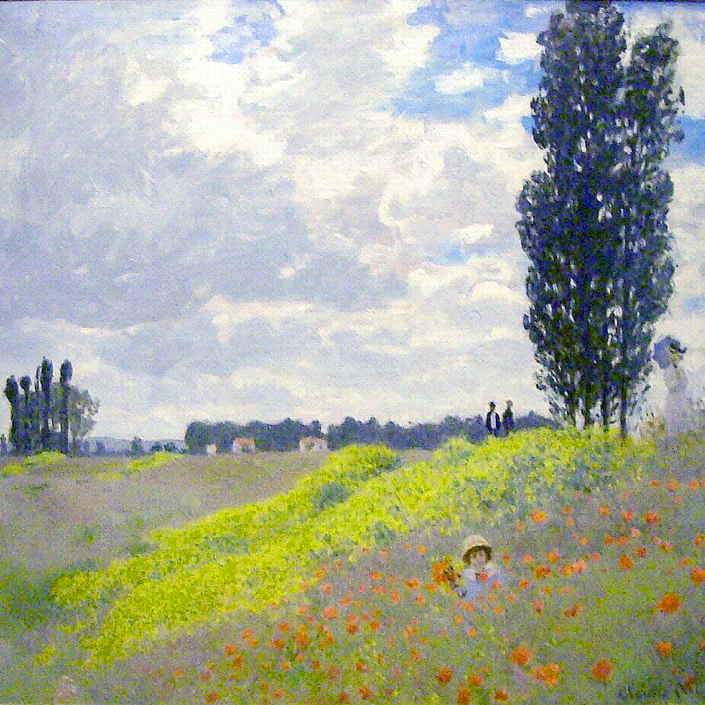 Walk in the Meadows at Argenteuil (1873) - Claude Monet Tablo