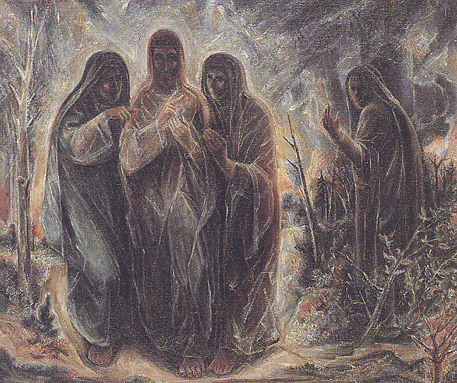 Walk to Emmaus (1938) - Albert Bloch Tablo