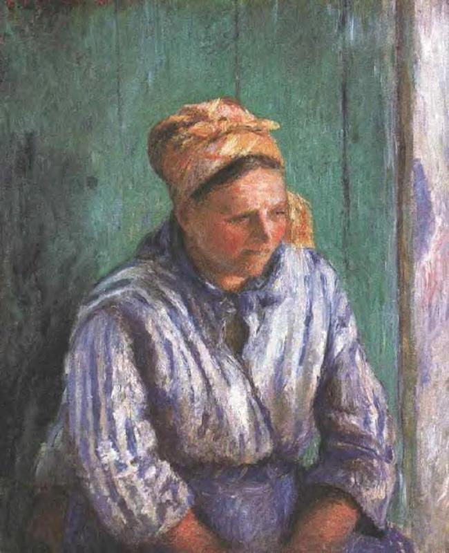 Washerwoman Study (also known as La Mere Larcheveque) (1880) - Camille Pissarro Tablo