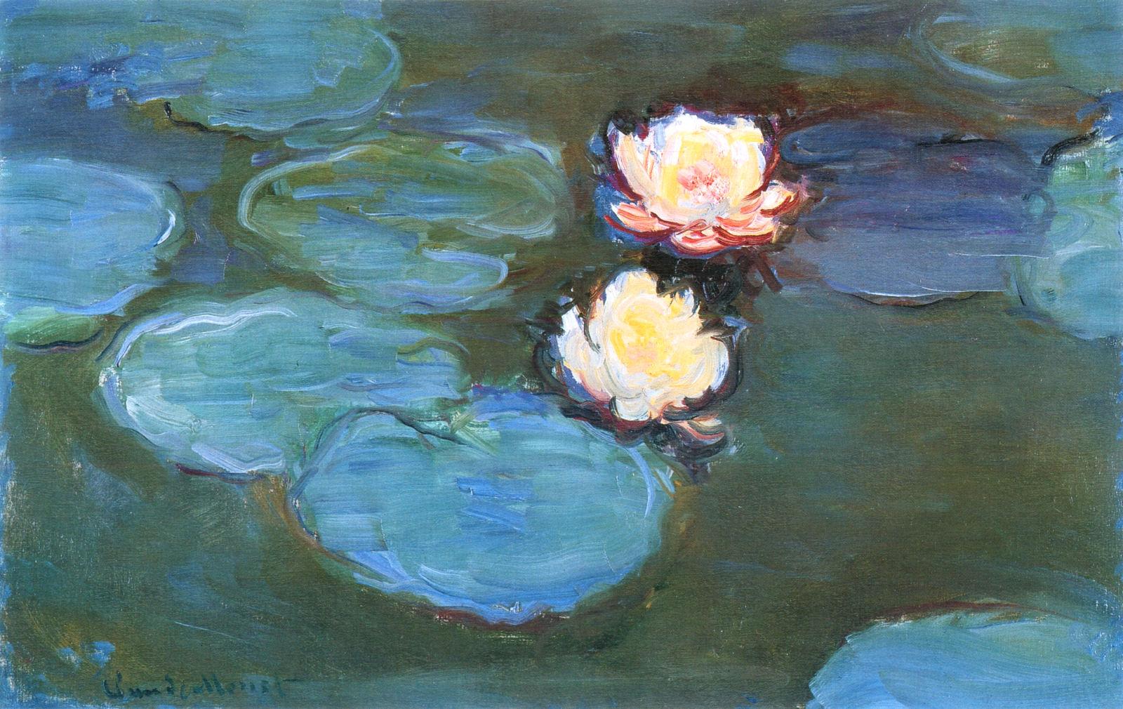 Water Lilies (1897) - Claude Monet Tablo
