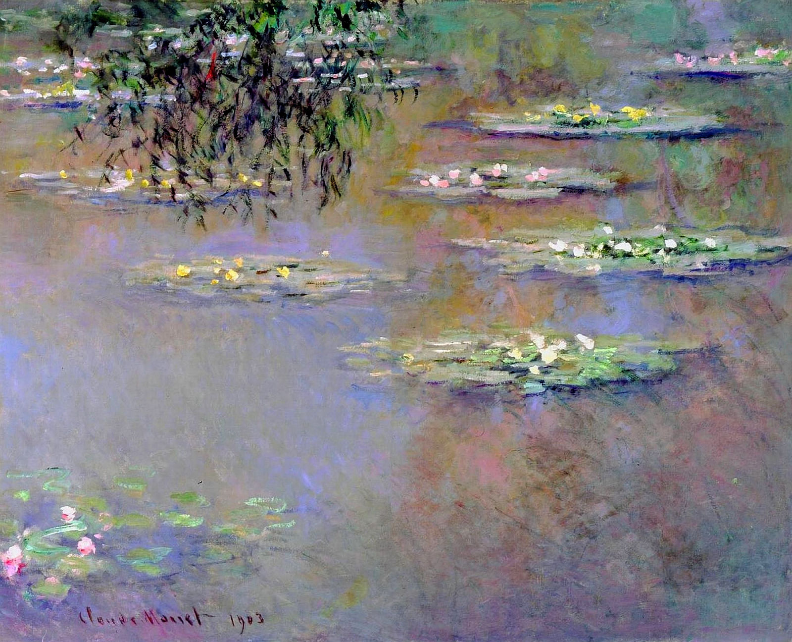 Water Lilies (1903) - Claude Monet Tablo