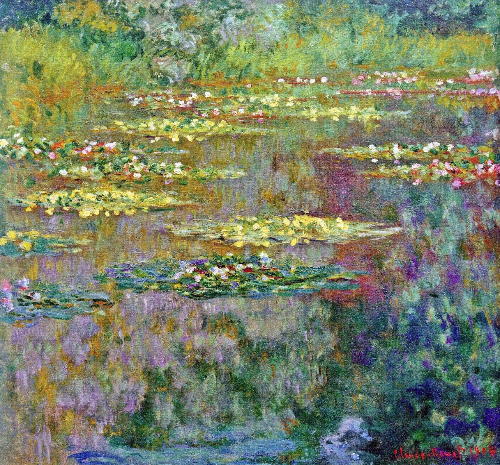 Water Lilies (1904) - Claude Monet Tablo