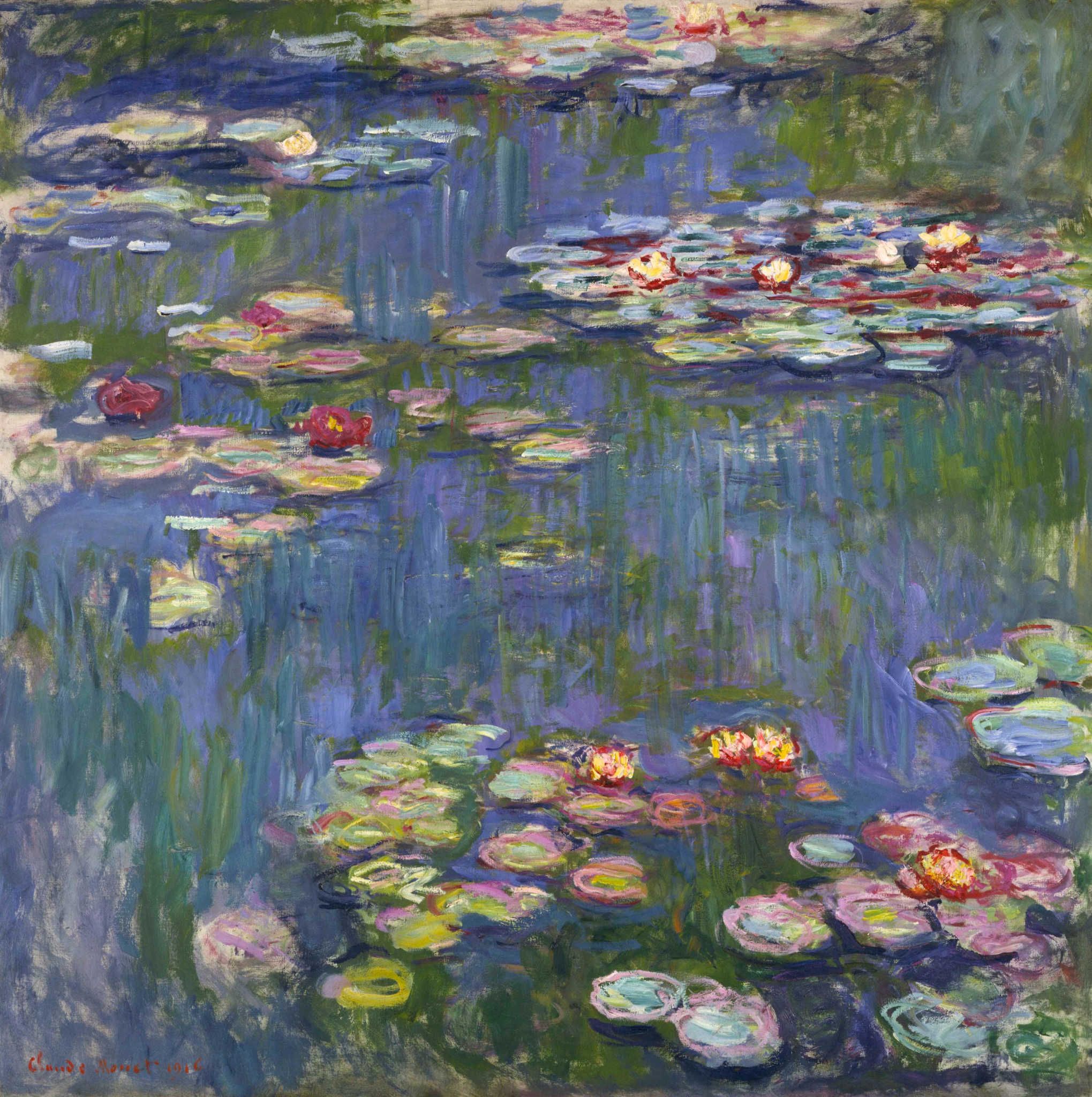 Water Lilies (1916) - Claude Monet Tablo