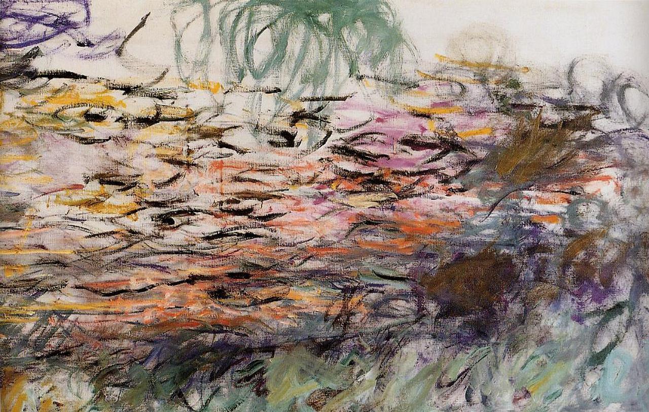 Water Lilies (right half) (1917) - Claude Monet Tablo
