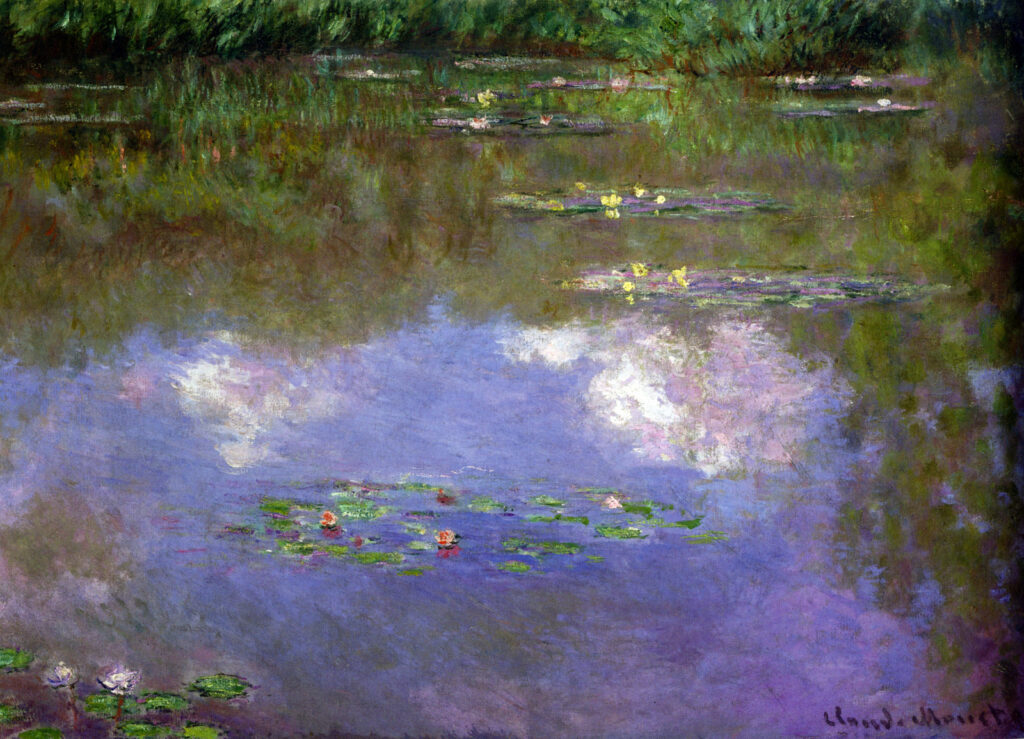 Water Lilies, The Clouds (1903) - Claude Monet Tablo
