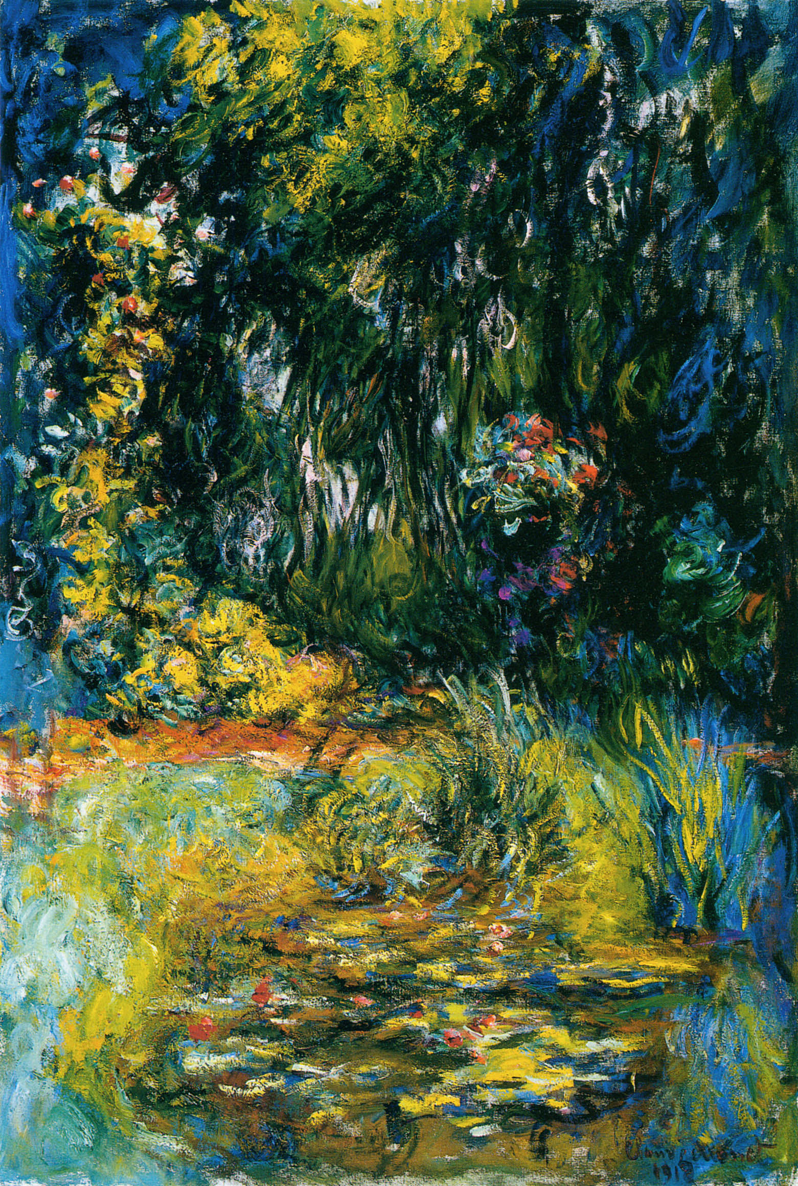 Water Lily Pond (1918) - Claude Monet Tablo