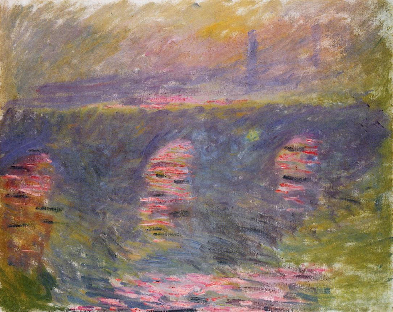 Waterloo Bridge (1899) - Claude Monet Tablo