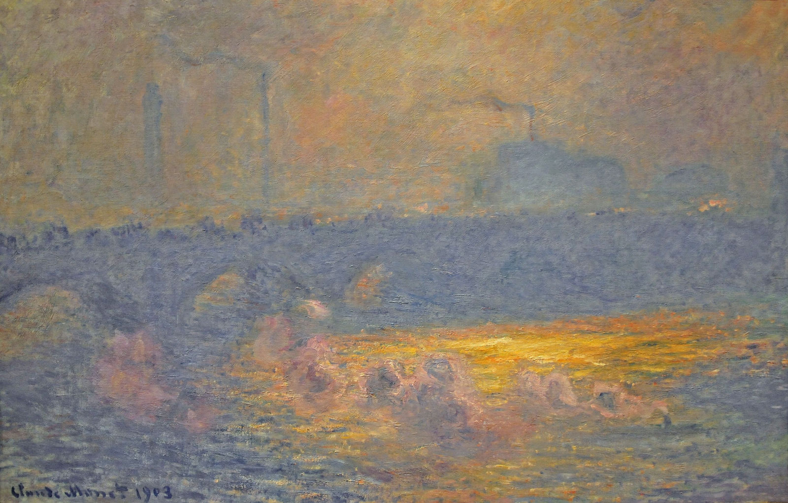 Waterloo Bridge (1903) - Claude Monet Tablo
