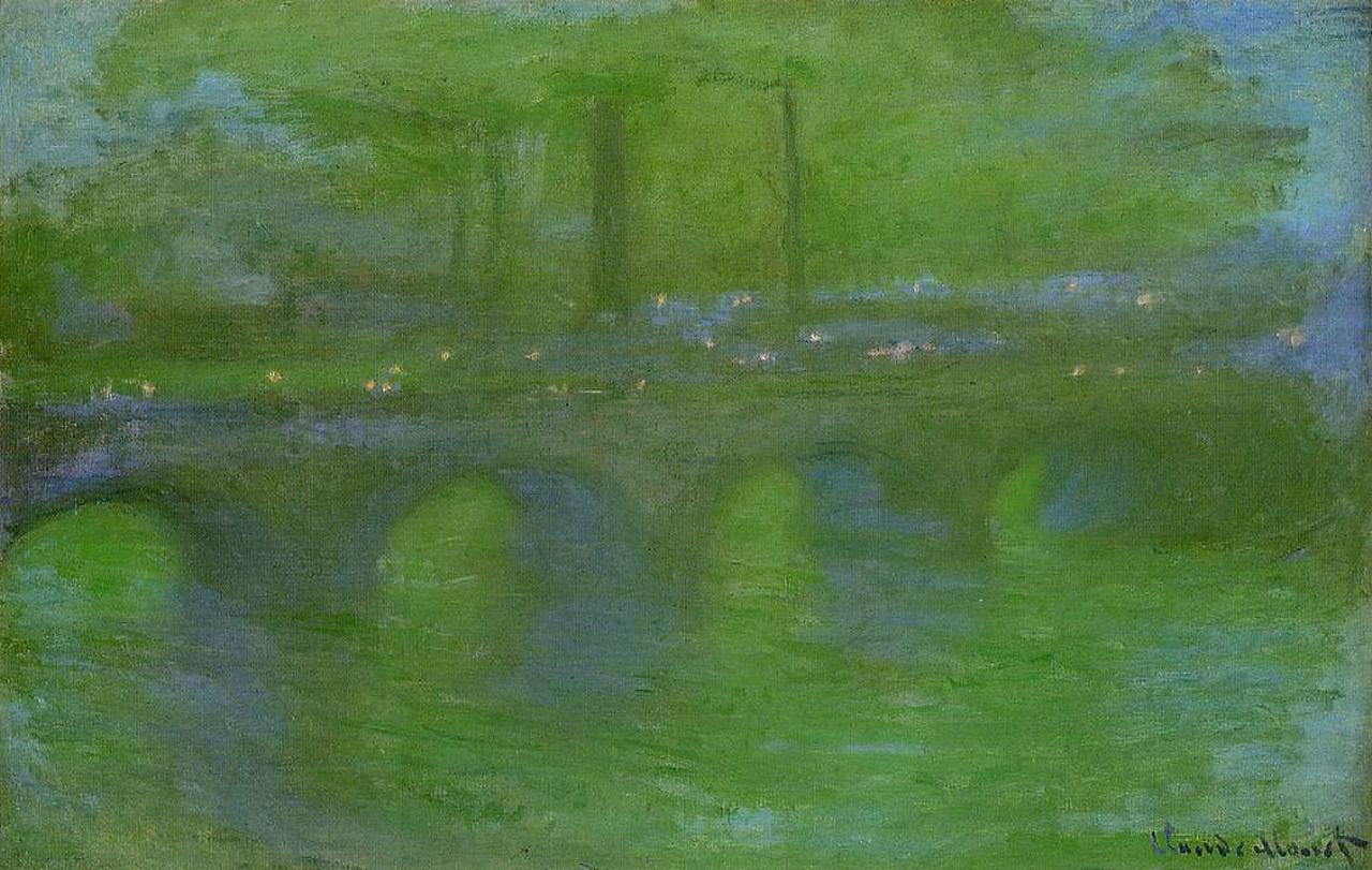Waterloo Bridge, Dawn (1899) - Claude Monet Tablo