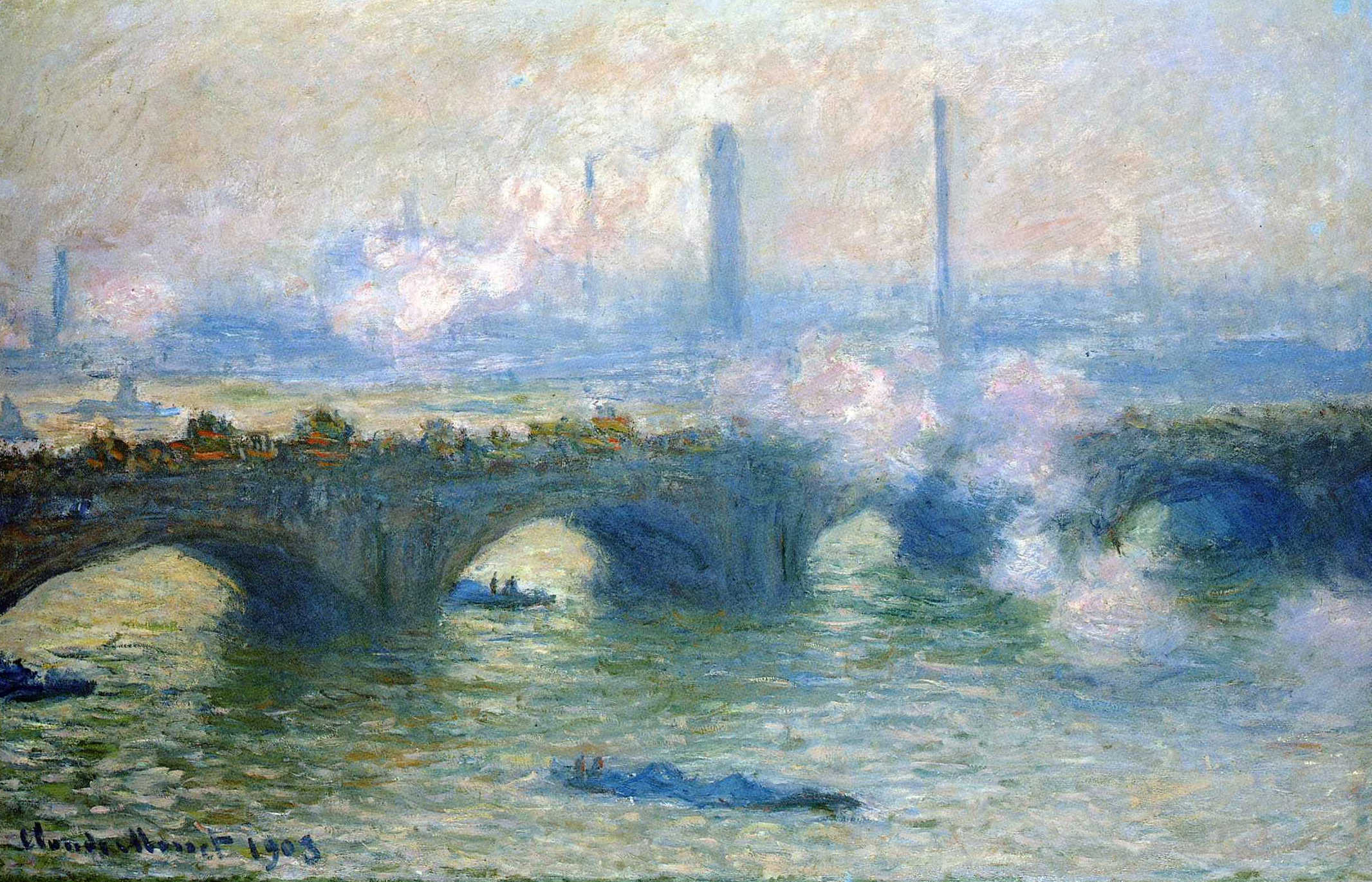 Waterloo Bridge, London (1903) - Claude Monet Tablo